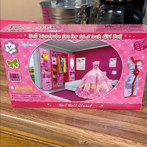 Pink Doll Wardrobe Set for 11.5 Inch Girl Doll